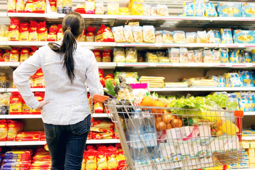 Woman shopping