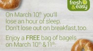 Fresh & Easy free bagel promotion