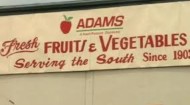 Adams Produce Co. sign