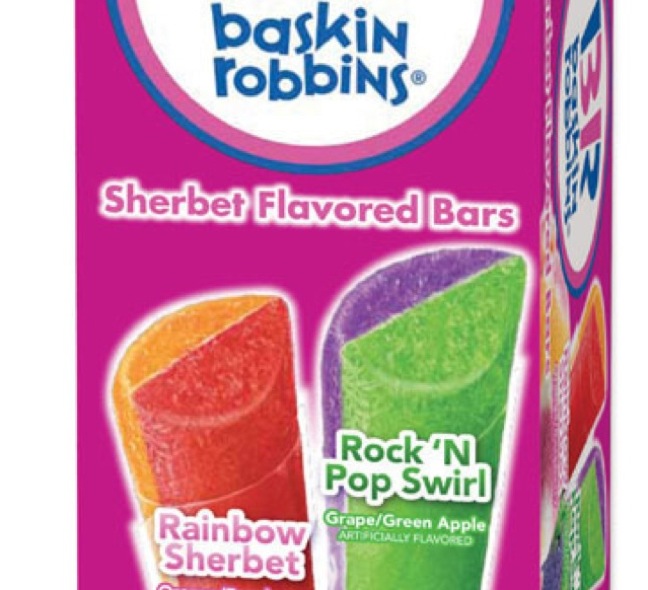 BASKIN-ROBBINS NEW SHERBET FLAVORED BARS