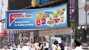 Crunch Pak Heads To Broadway With Electronic Billboard Crunch Pak Heads To Broadway With Electronic Billboard