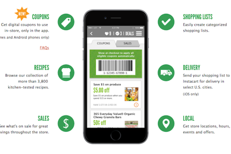 Whole Foods' Mobile App Now Offers Digital Coupons