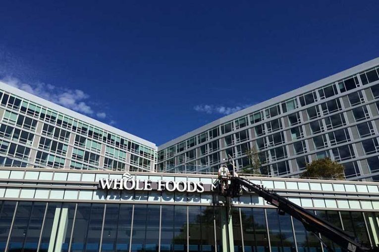 Finishing touches are put on Whole Foods Market’s Philly Center City store.