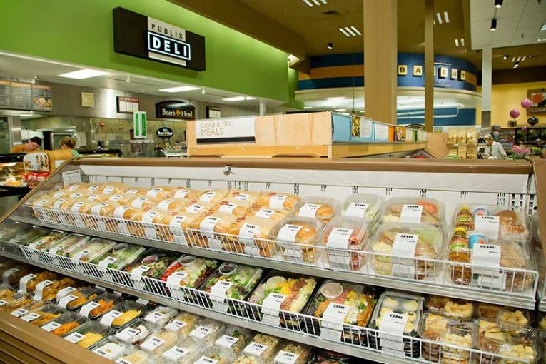 Lakeland, Florida-based Publix is a retailer that has cultivated a strong reputation for its deli and prepared foods, whether fresh-made sandwiches, fried chicken, rotisserie chicken or grab-and-go items like these.