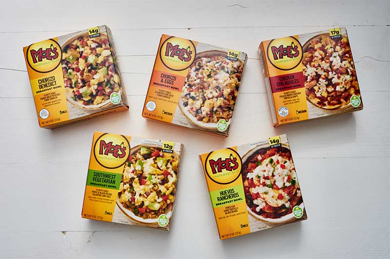Moe's Southwest Grill Partners With Kellogg’s On Frozen Breakfast Bowls