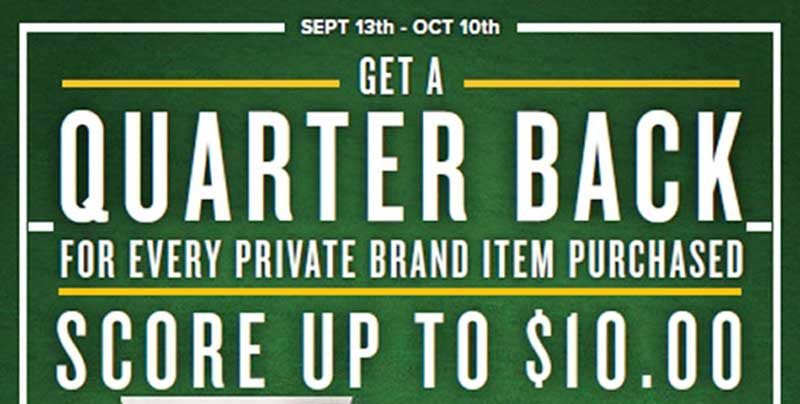 Food Lion ‘Quarter Back’ Promotion Offers $10 Back On Private Brands