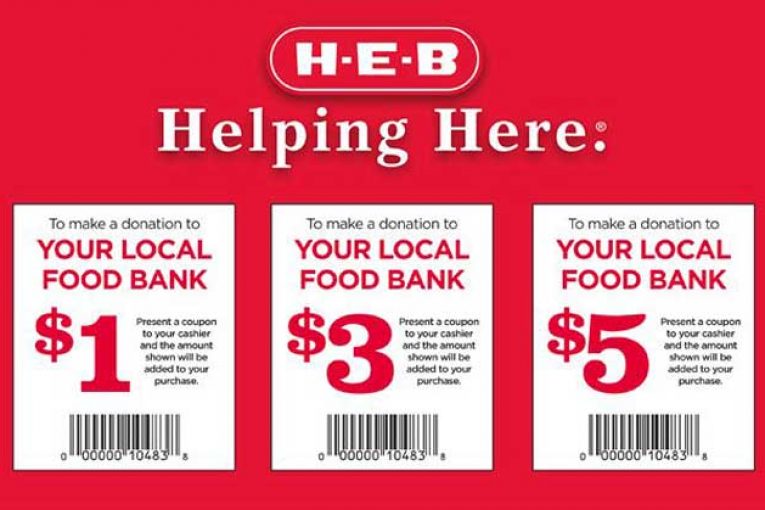 H-E-B Help End Hunger tear pad