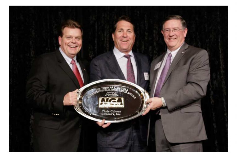 Rick Brindle, Mondelēz International; Chris Coborn, Coborn's Inc.; and Peter Larkin, NGA.