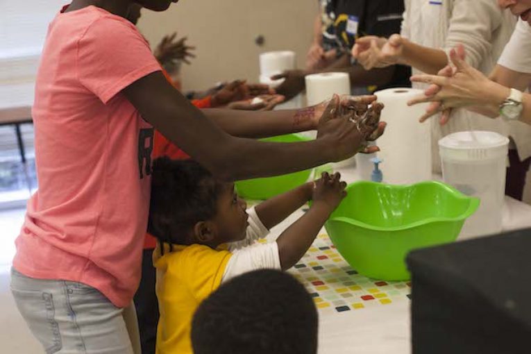A recent C&S Wholesale Grocers mini grant was given to the Clean The World Foundation for its Soap in Schools Program that provides families with free personal care kits.