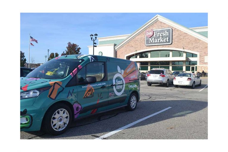 A SpartanNash delivery van