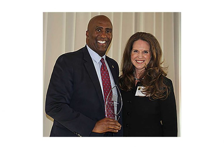 California State Assemblymember Jim Cooper and Kendra Doyel, Ralphs Grocery Co.