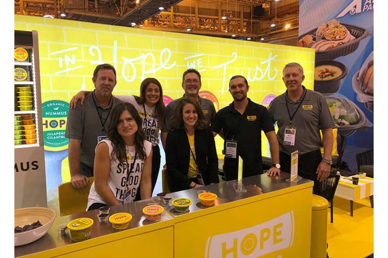 An IDDBA 18 exhibitor booth