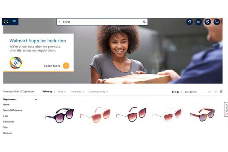 Walmart's Supplier Inclusion Showcase homepage.