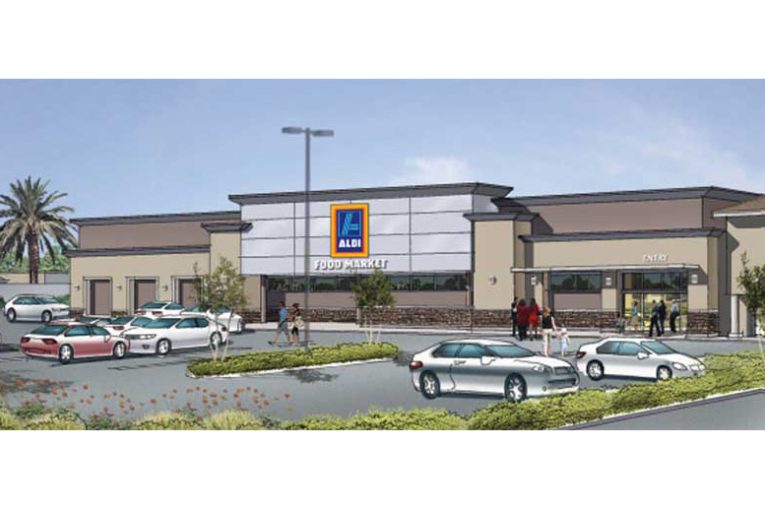 A rendering of the new Aldi