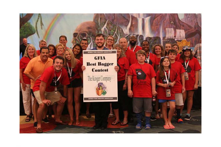 A group photo from the Best Bagger competition
