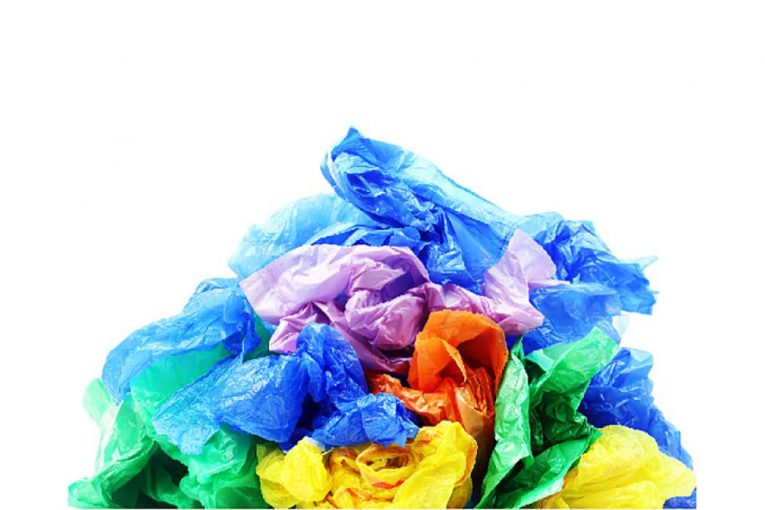 A pile of plastic bags