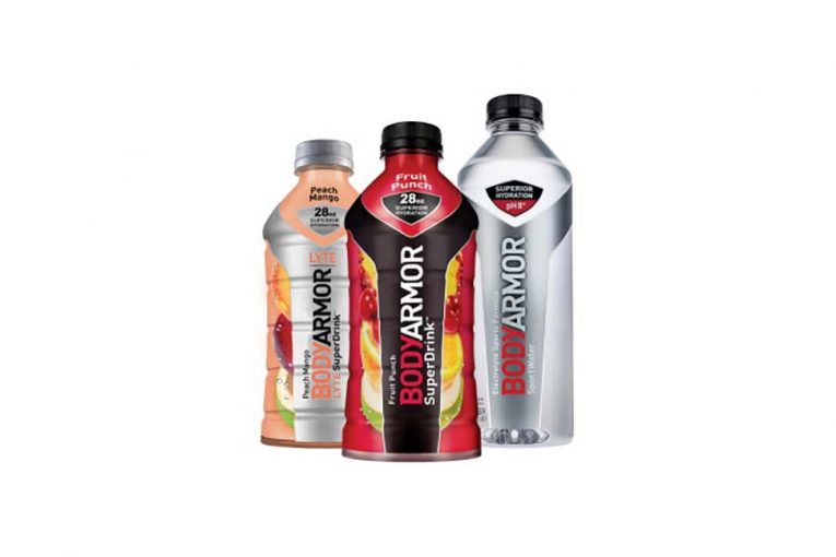 Bottles of BodyArmor drinks