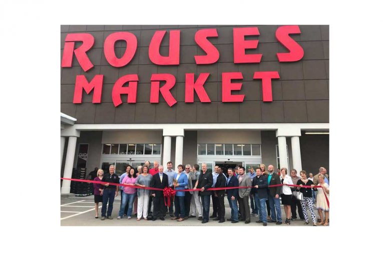 The ribbon-cutting at the new Sulphur store