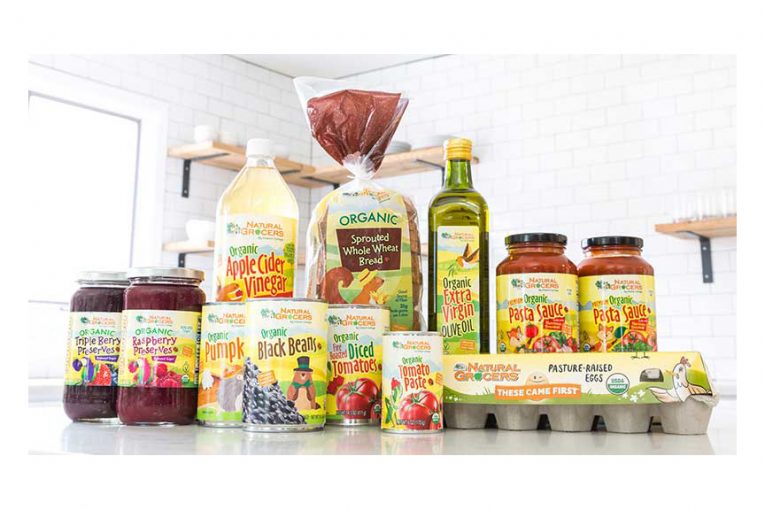 Natural Grocers brand products on a counter