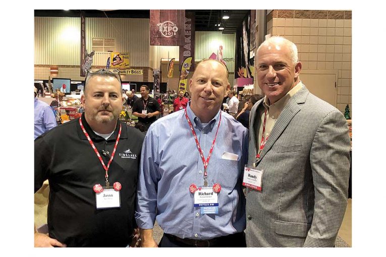 Jason Boyce and Richard Driskell, Firelake Discount Foods; Randy Arceneaux, Affiliated Foods.