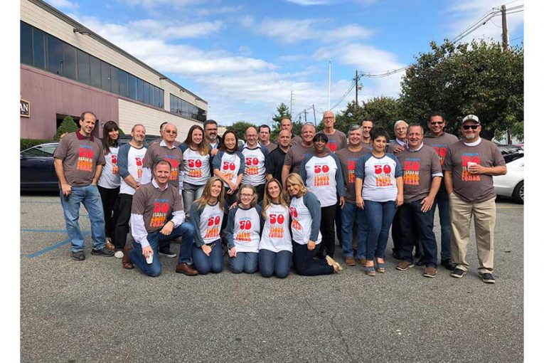 The Toufayan team gathered to celebrate 50 years of doing business in the U.S.