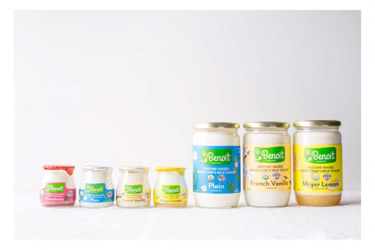 St. Benoit products with the new branding