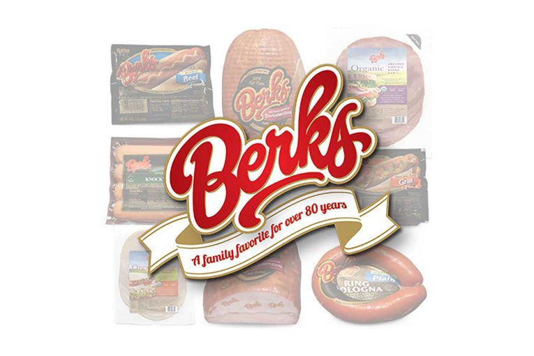 Berks Packaging Co. logo imposed over pictures of its products