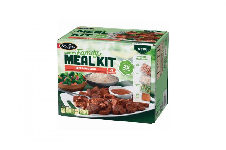Stouffer's beef and broccoli meal kit.