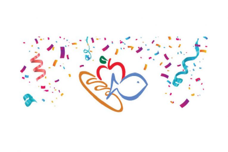 Harris Teeter logo with confetti