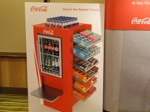 Coke Above the Basket display at Future Connect 2013