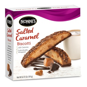 Nonni's Salted Caramel Biscotti Package