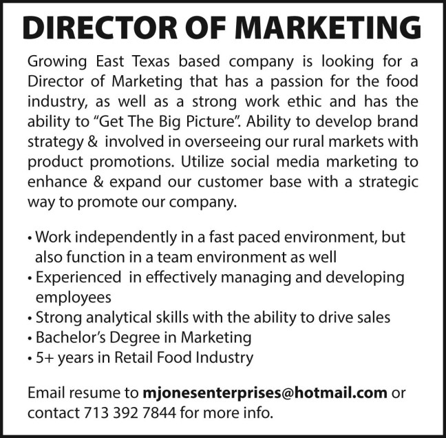 Director of Marketing