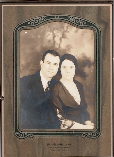 A portrait of George and Arthurine Renfro on their wedding day in 1932.