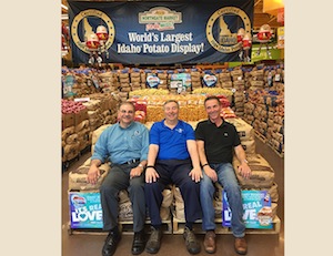 Armand Lobato, IPC's foodservice promotion director, West; Seth Pemsler, VP of retail/international at IPC; and Kent Beesley, IPC's retail promotion director, West.