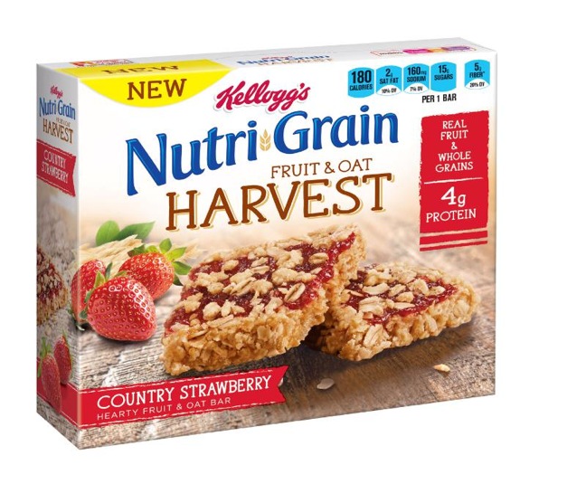 Kellogg's NutriGrain Introduces Fruit & Oat Harvest Cereal Bar