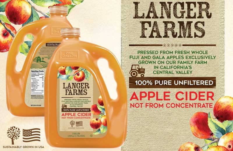 Langer Farms Ramps Up CaliforniaGrown Apple Cider Line Shelby Report