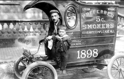 Jeff Polep’s great-grandfather Charles Polep and his grandfather Samuel Polep as a youngster.