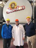 Nathan Gosser, production manager; Chuck Lacy, plant manager; Jeffrey Aldredge, maintenance manager. All are employed at the Dallas Borden plant.